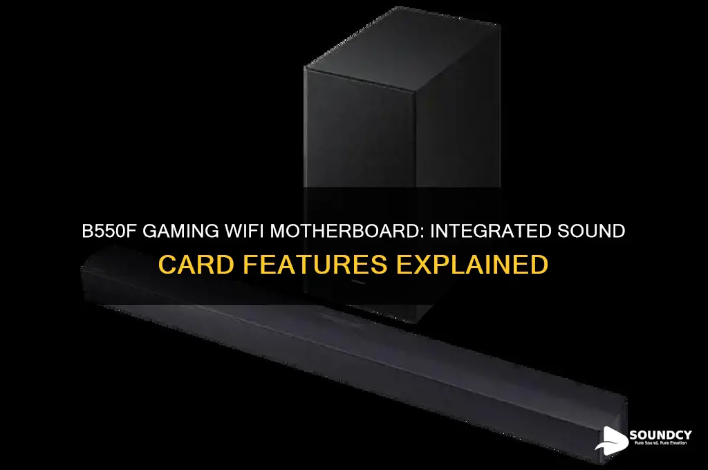 does b550f gaming wifi motherbopard have a sound card
