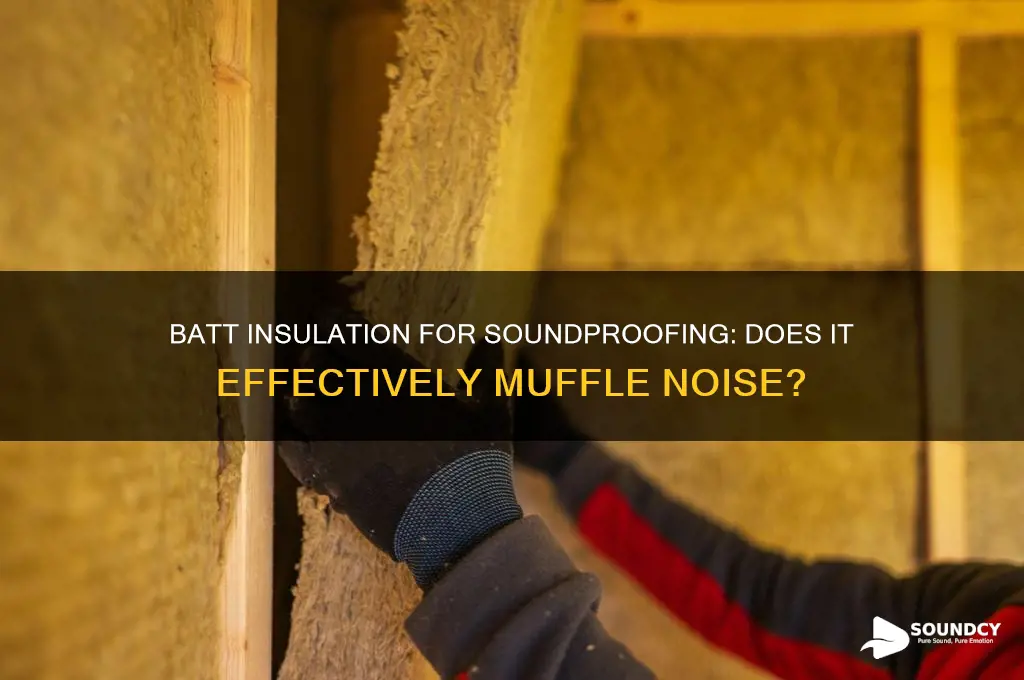 does batt insulation muffle sound