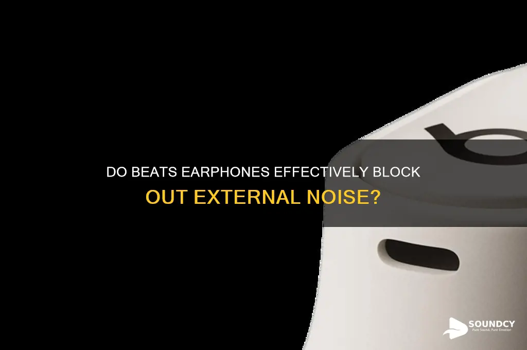 does beats earphones block out all the sound outside