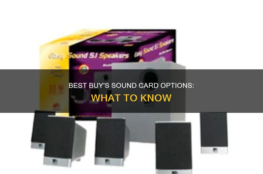 does best buy have sound card