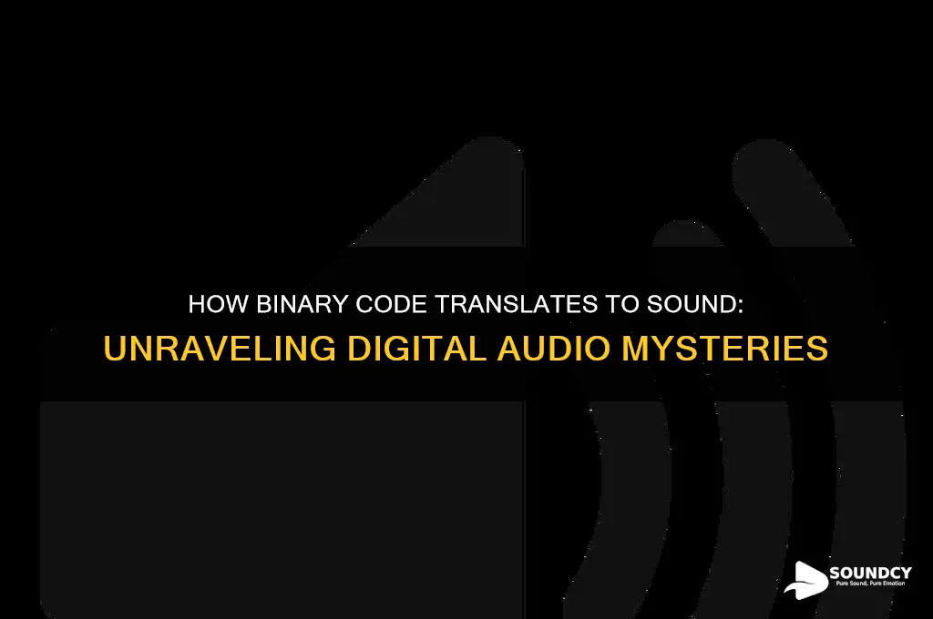 does binary code represent sound
