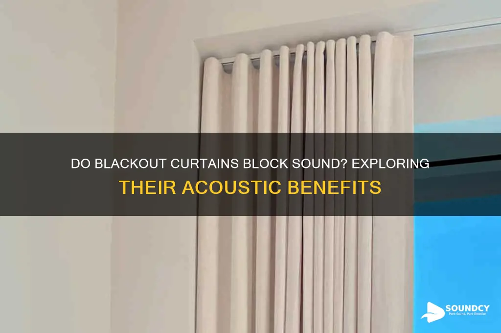 does blackout curtains block sound