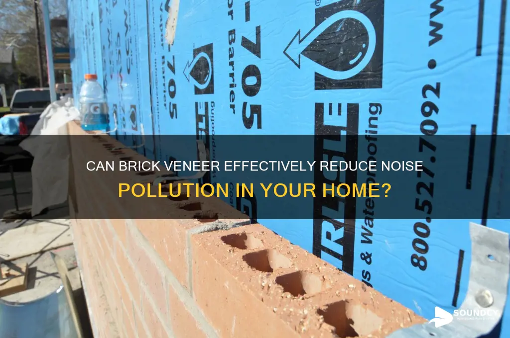 does brick veneer stop sound