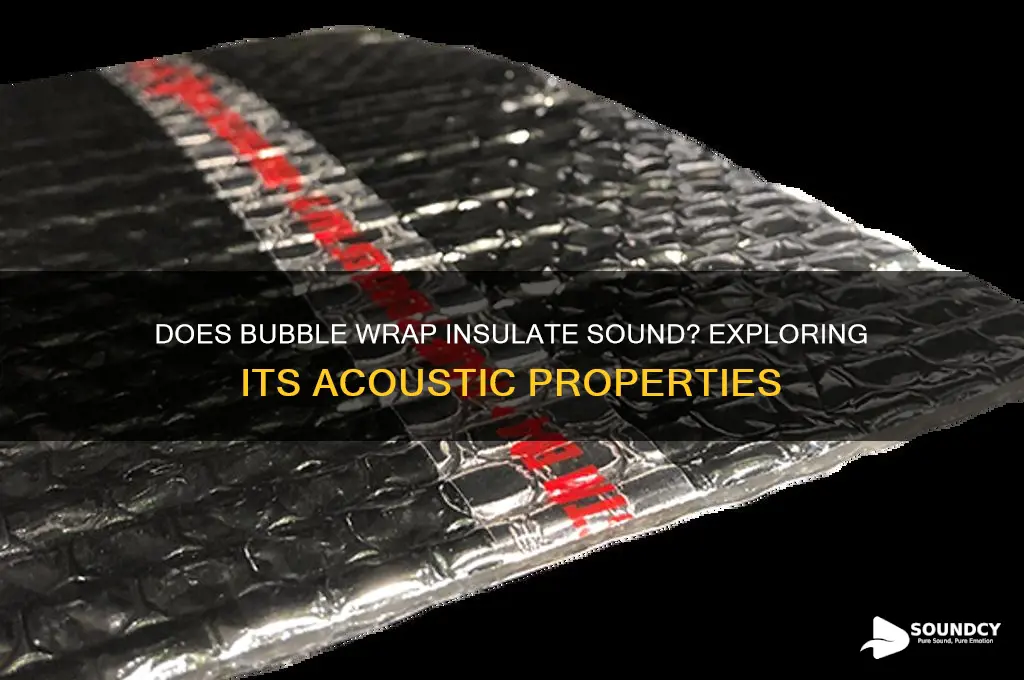 does bubble wrap insulate sound
