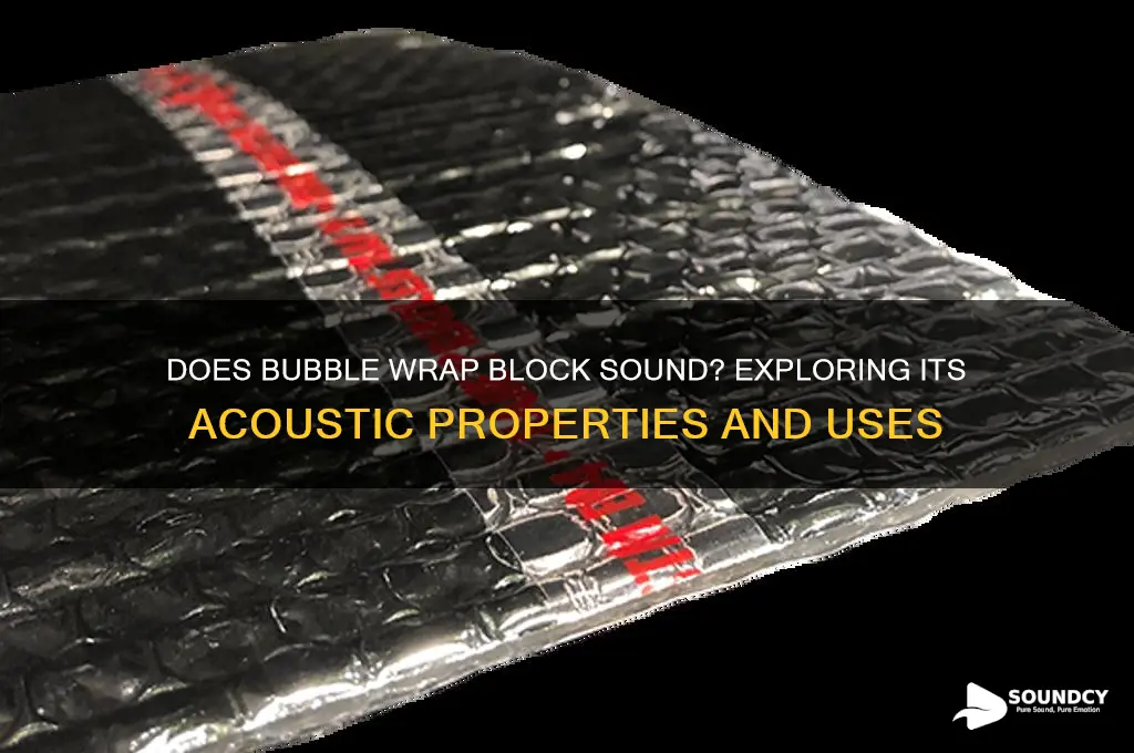 does bubble wrap stop sound