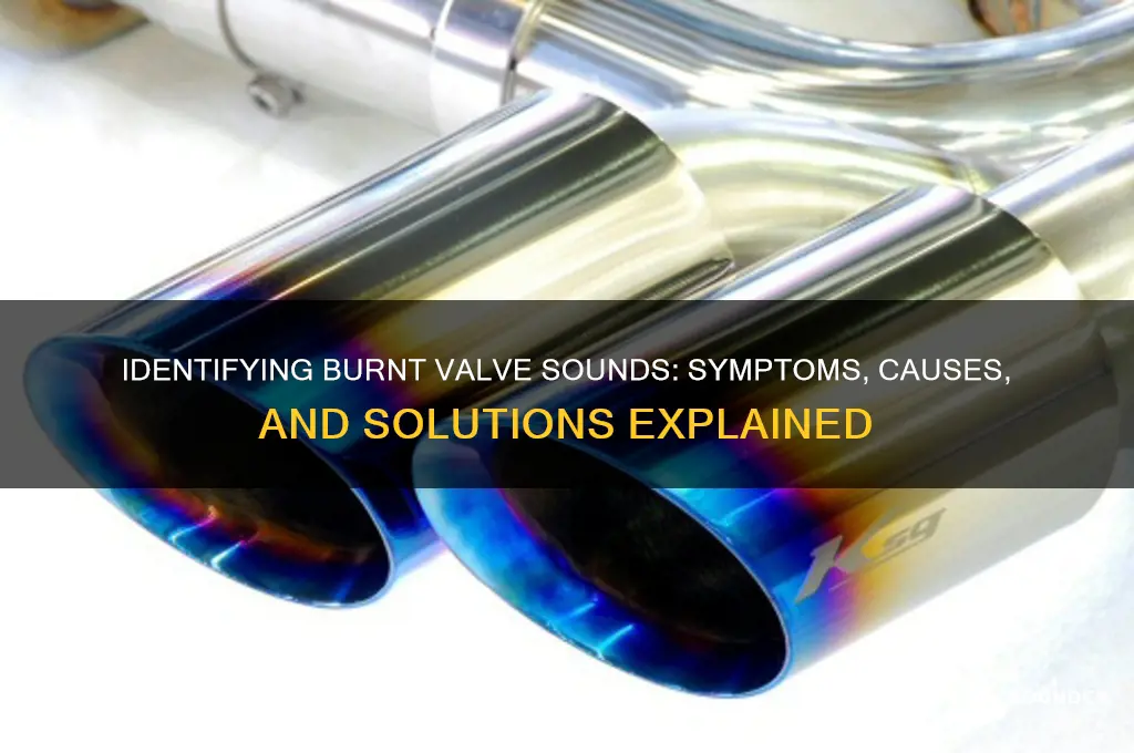 does burnt valve sound like