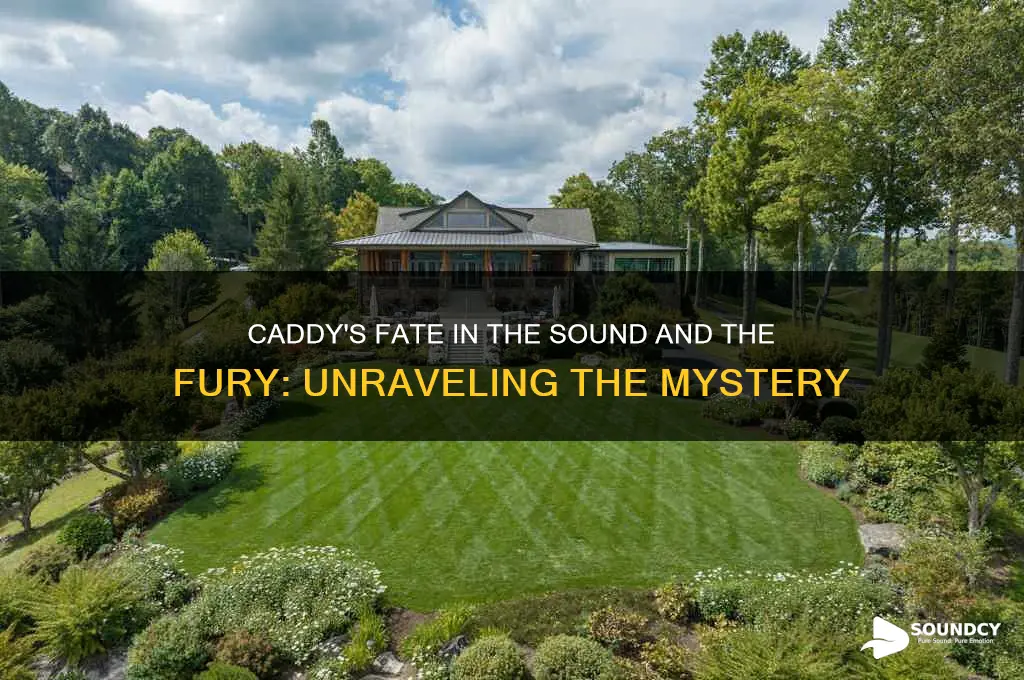 does caddy die in the sound and the fury