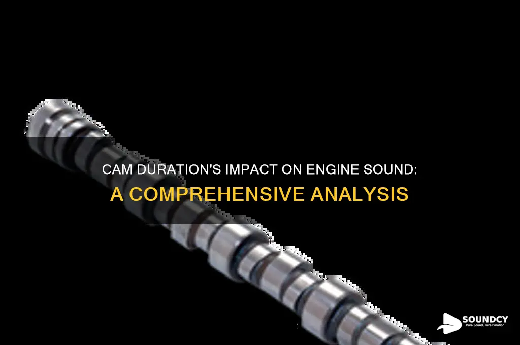 does cam duration affect sound
