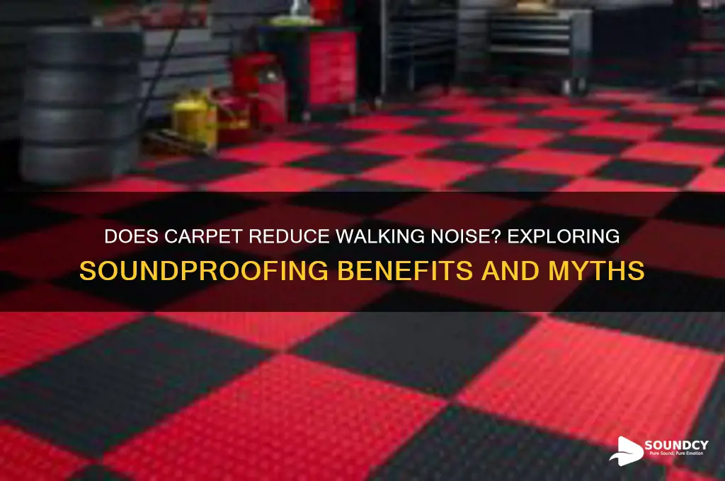 does carpet reduce sound walking