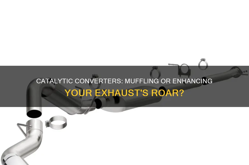 does catalytic converter affect exhaust sound