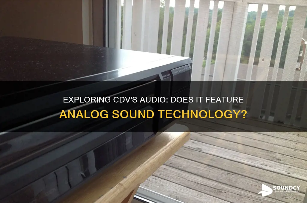 does cdv have analog sound