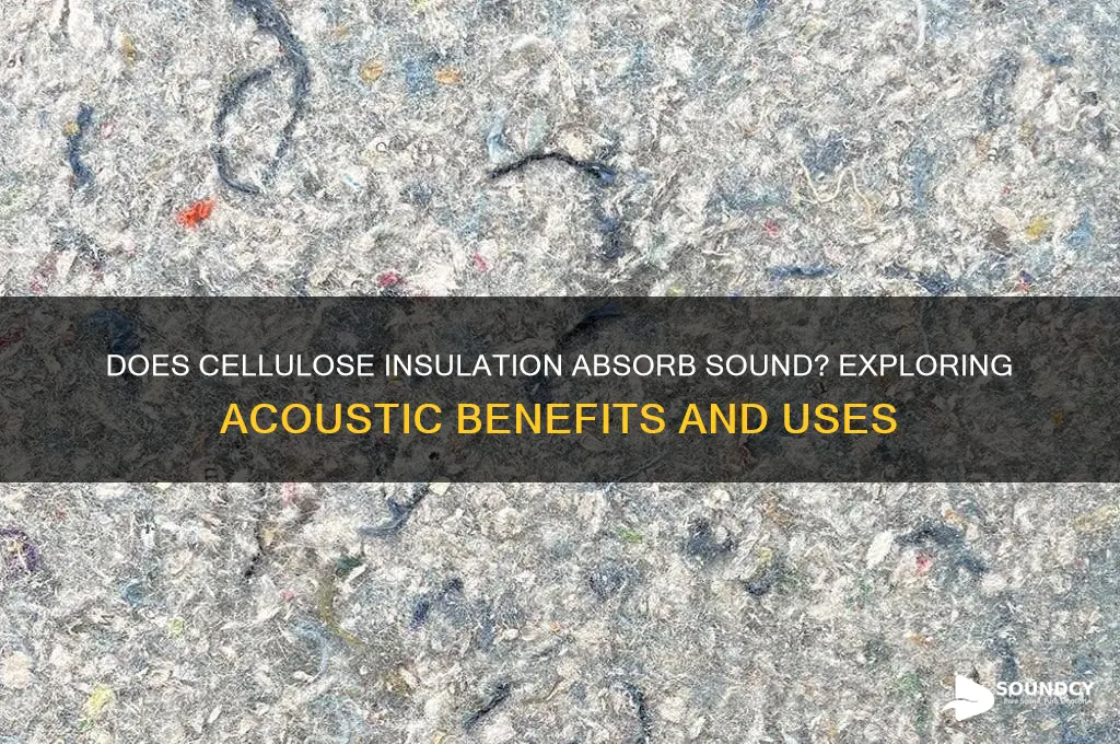 does cellulose insulation absorb sound