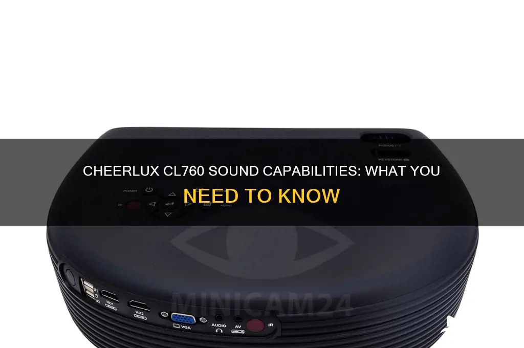 does cheerlux cl760 have sound