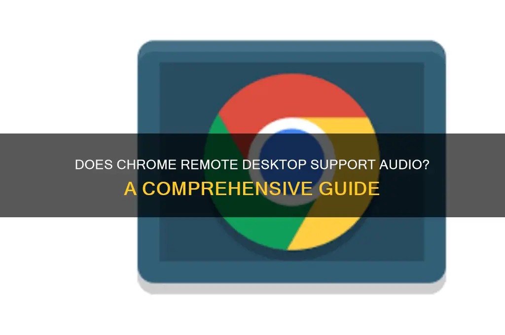 does chrome remote desktop sound