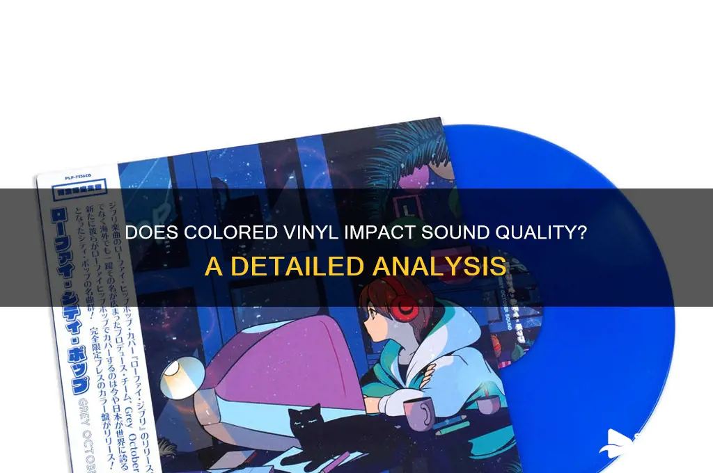 does colored vinyl affect sound