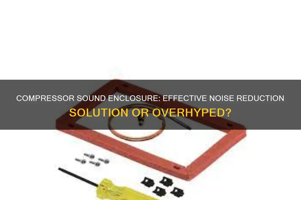 does compressor sound enclosure help