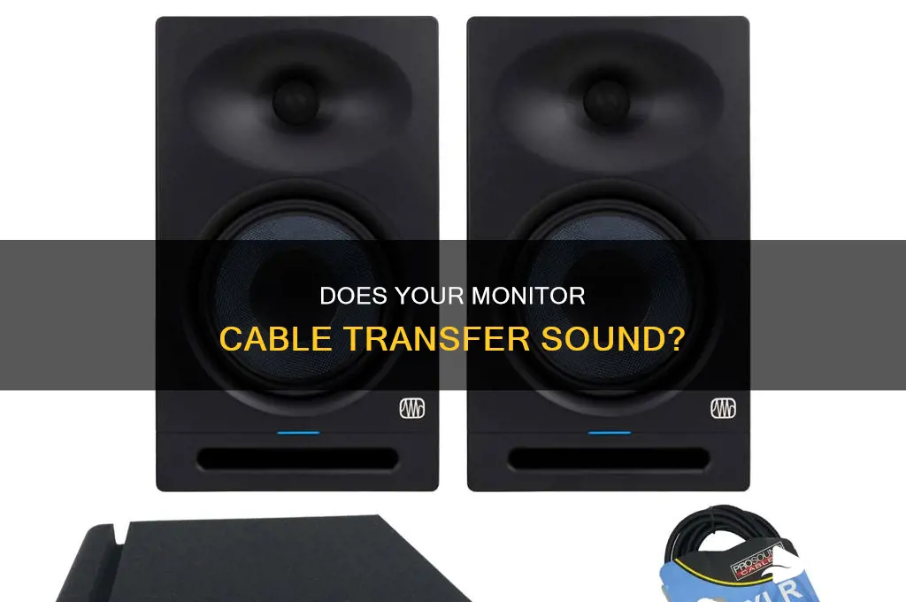does computer miniter cable transfer sound