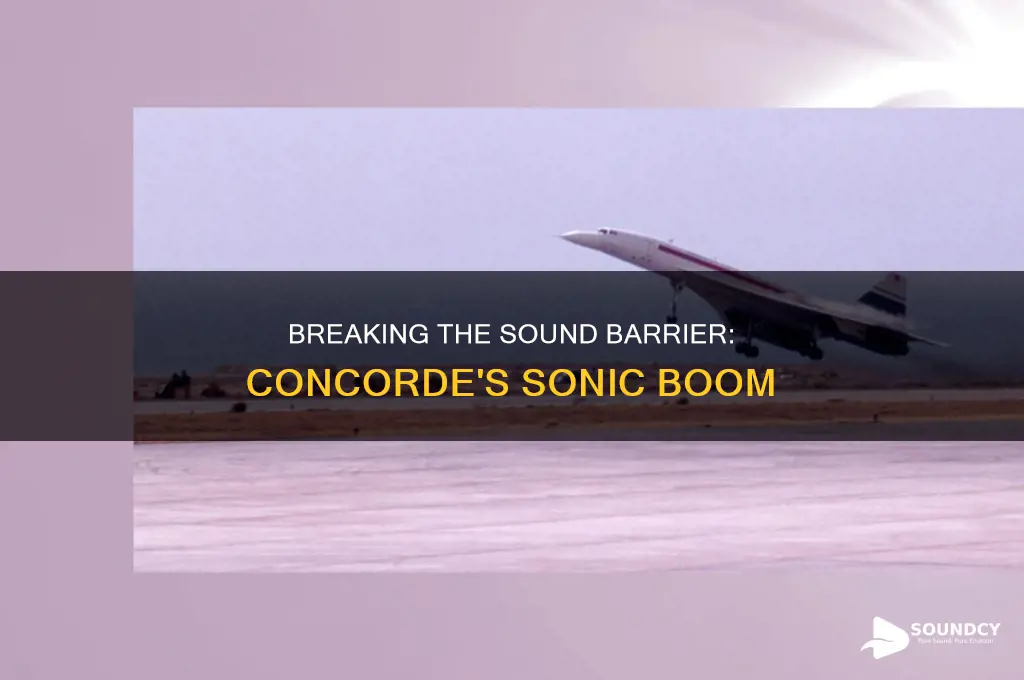 does concorde break the sound barrier