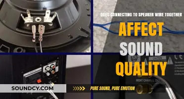 Does Connecting Speaker Wires Together Impact Sound Quality?