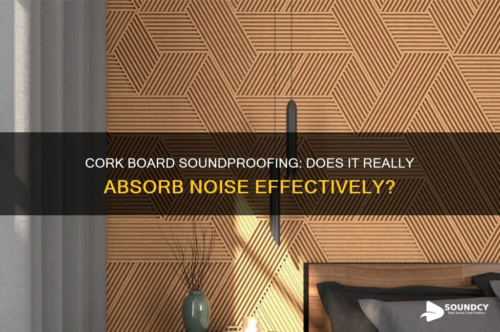 does cork board absorb sound