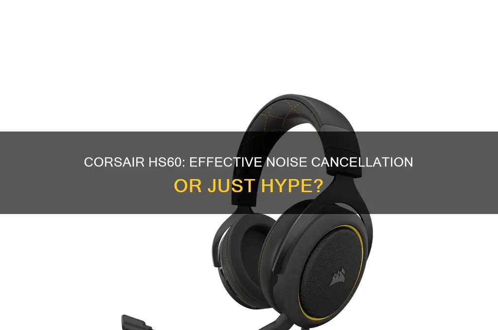 does corsair hs60 block sound