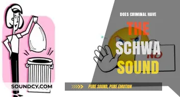 The Schwa Sound in Criminal: Does It Exist?