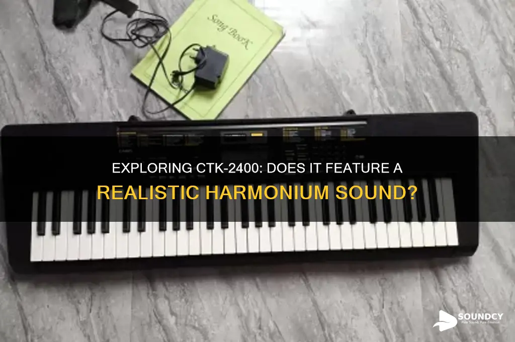 does ctk2400 have harmonium sound