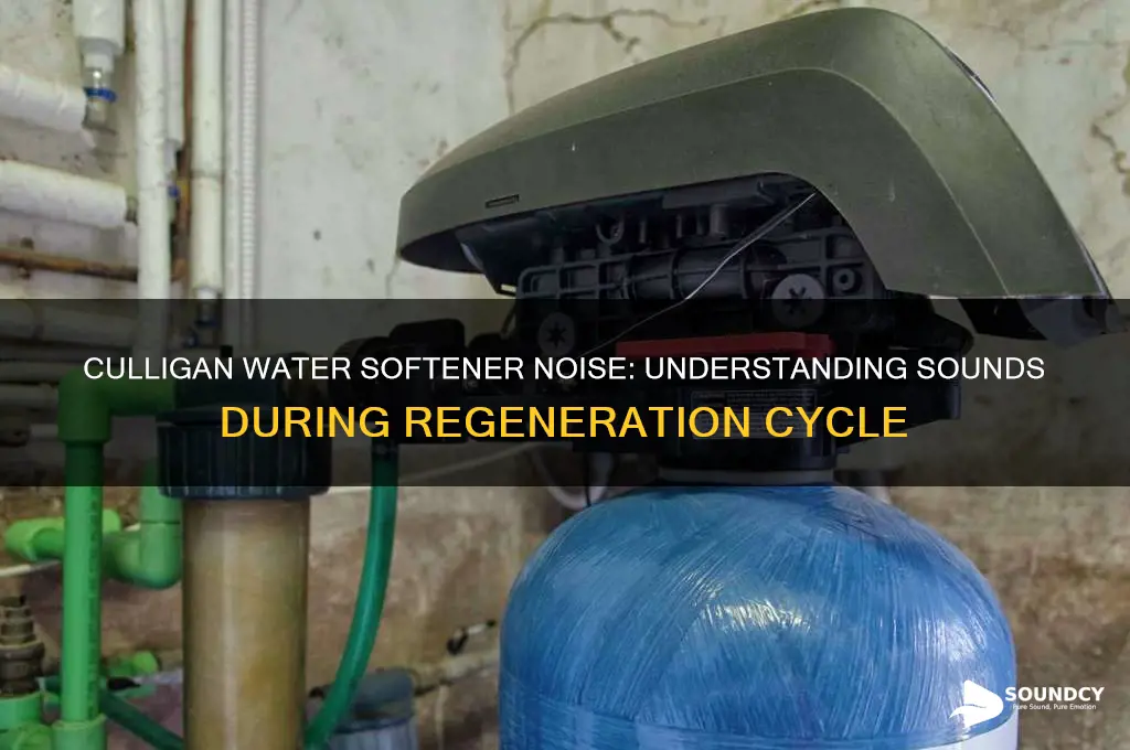 does culligan water softener make sound during regrn cycle