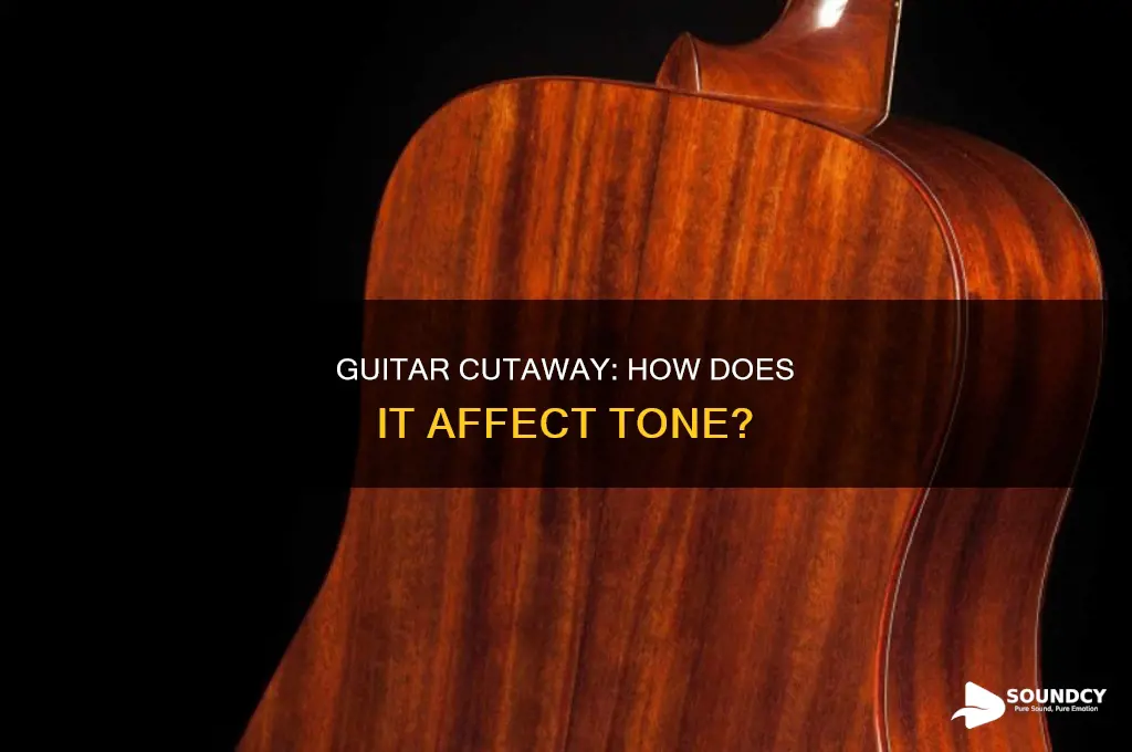does cutaway affect sound acoustic guitar