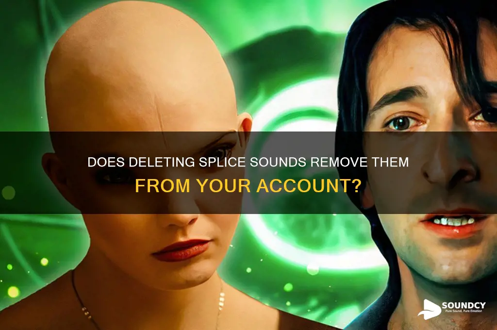 does deleting splice sounds delete them from your account