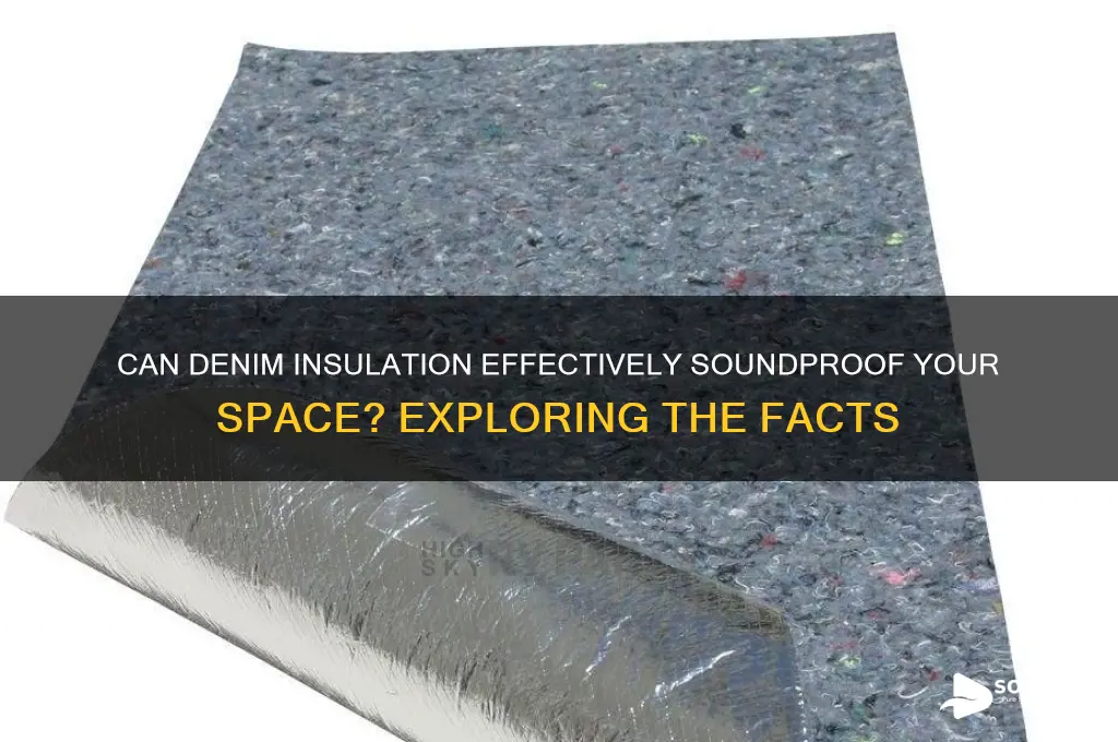does denim insulation sound proof
