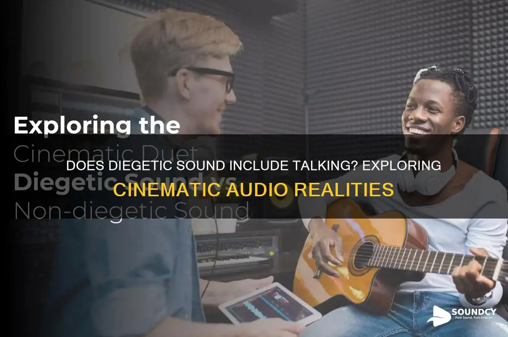 does diegetic sound include talking