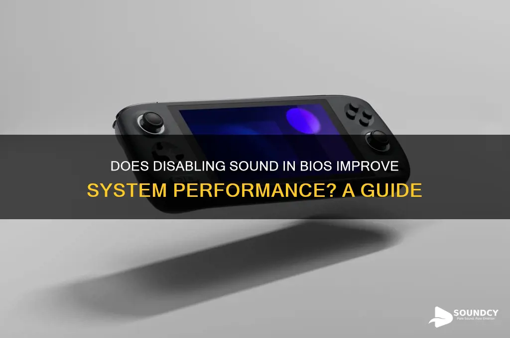 does disabling sound in bios