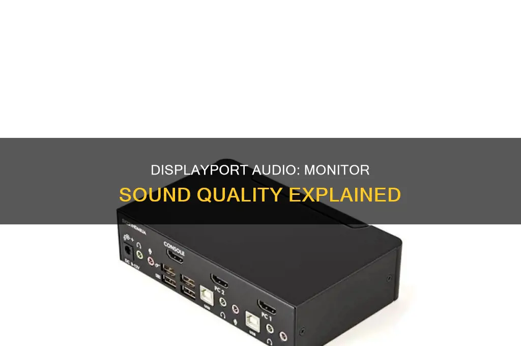 does displayport have sound to monitor