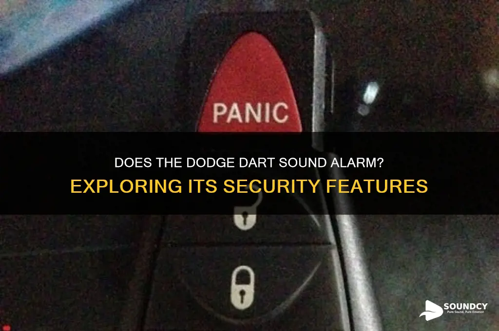 does dodge dart sound alarm