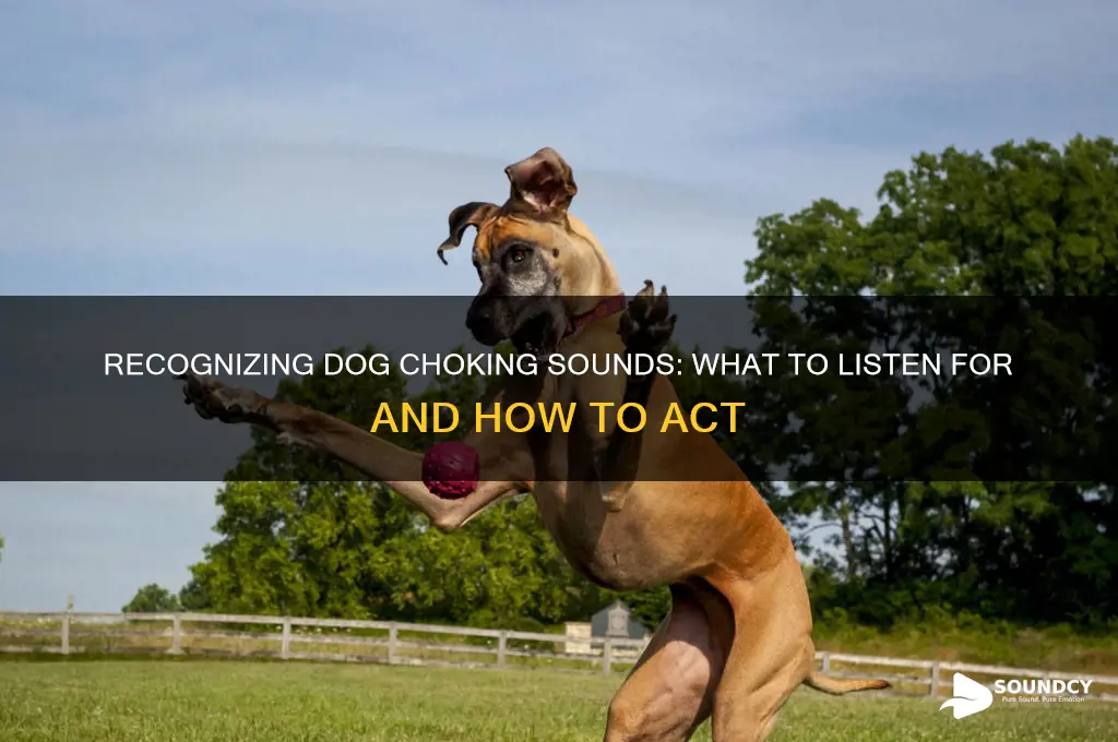 does dog choking sound like