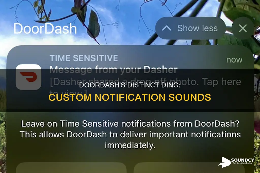 does doordash have own notification sound