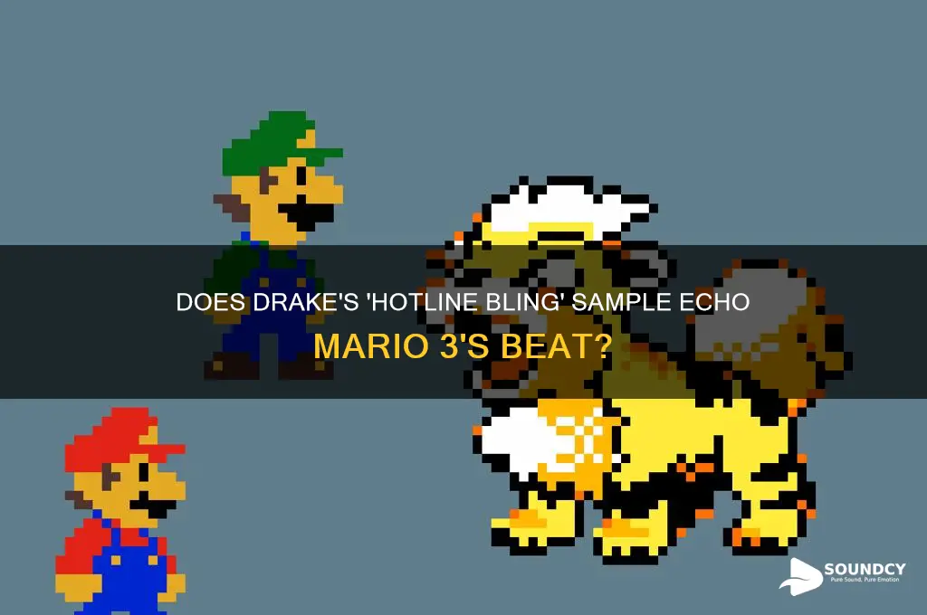 does drakes hotline bling sample sound like mario 3beat