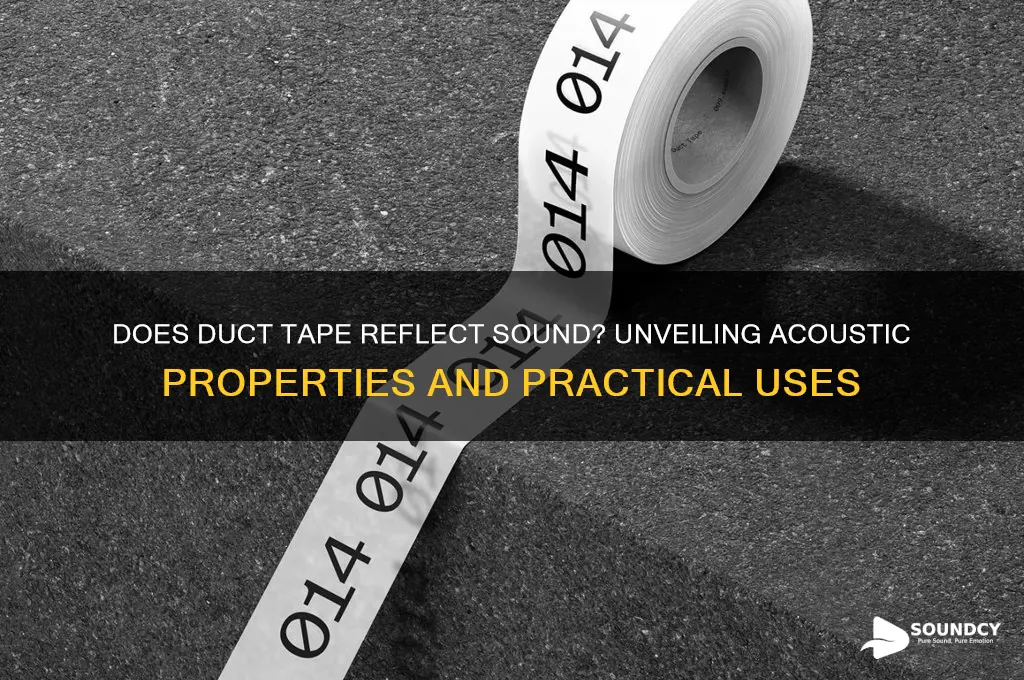 does duct tape reflect sound