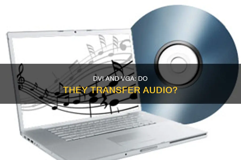 does dvi and vga transfer sound