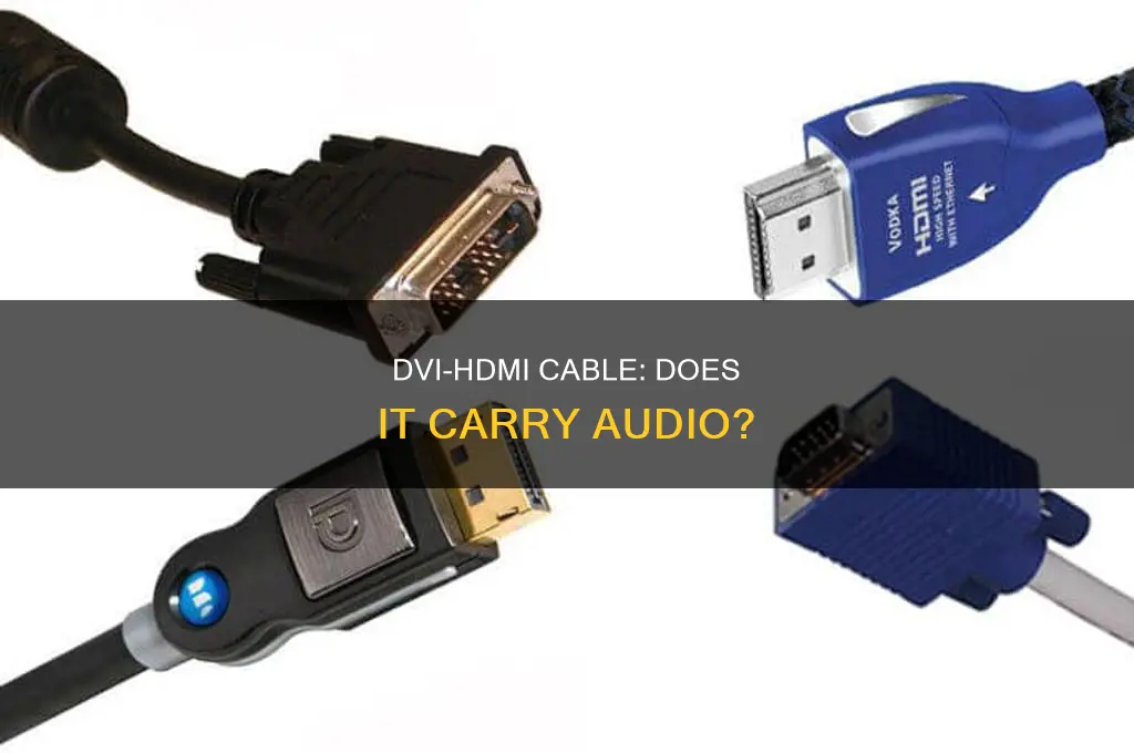does dvi hdmi cable carry sound
