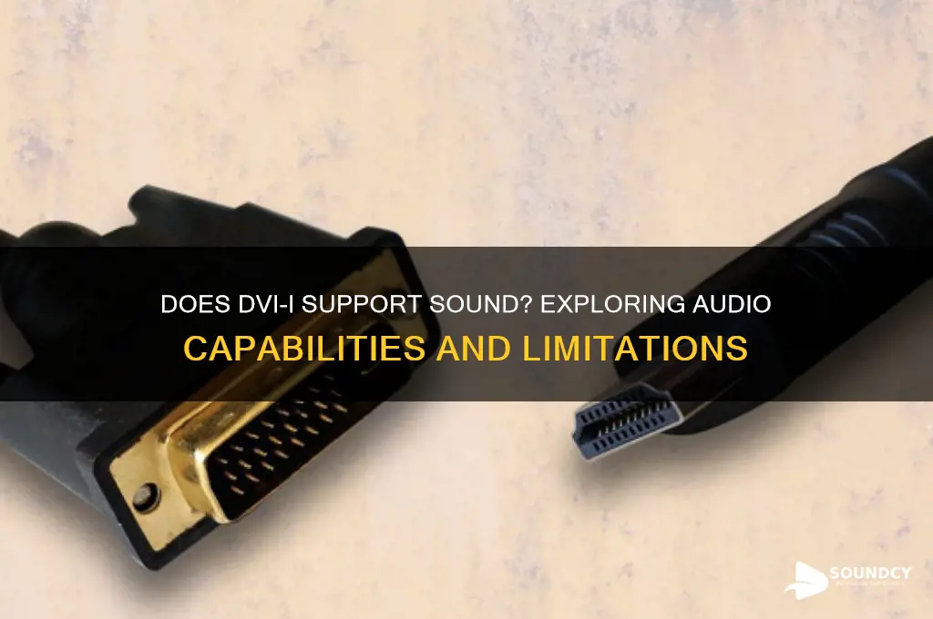 does dvi i support sound
