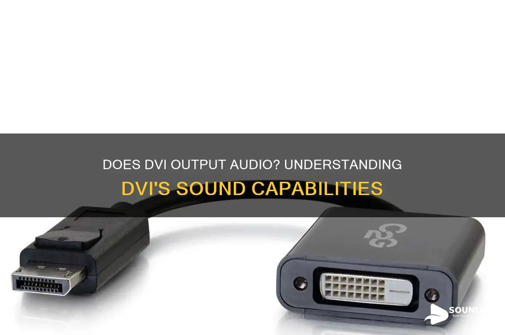 does dvi put out sound