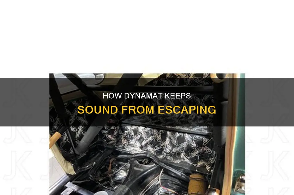 does dynamat keep sound from escaping