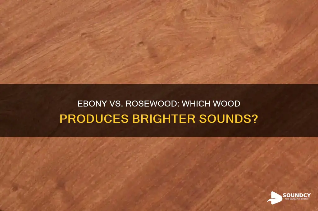 does ebony sound brighter than rosewood
