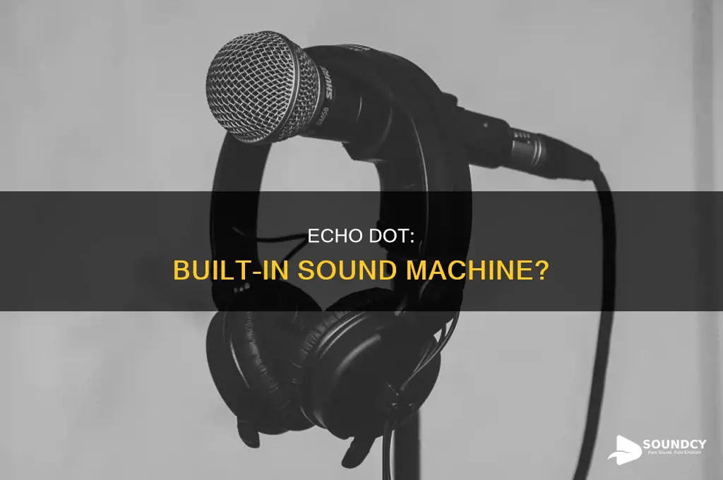 does echo dot have sound machine
