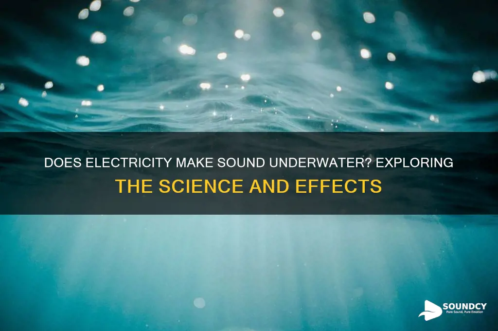 does electricity make sound underwater