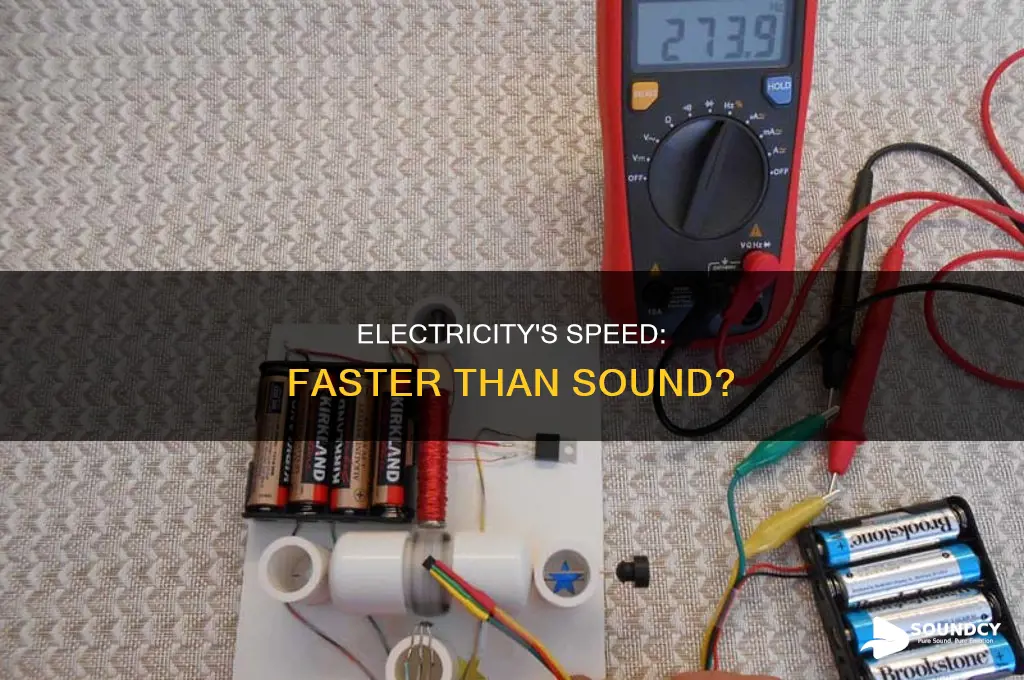 does electricity travel faster than sound