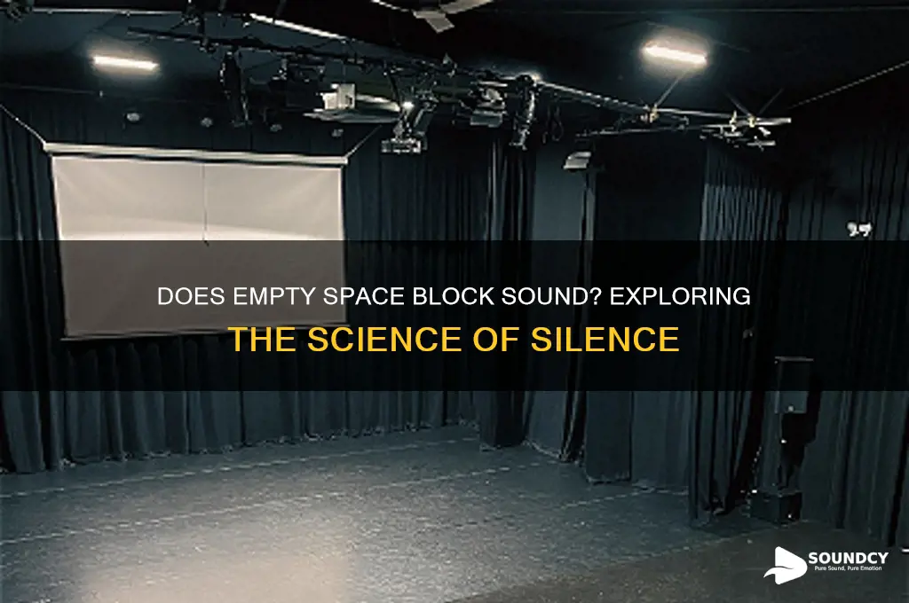 does empty space block sound