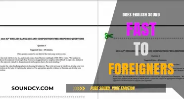 How English Sounds to Foreigners: Fast or Slow?